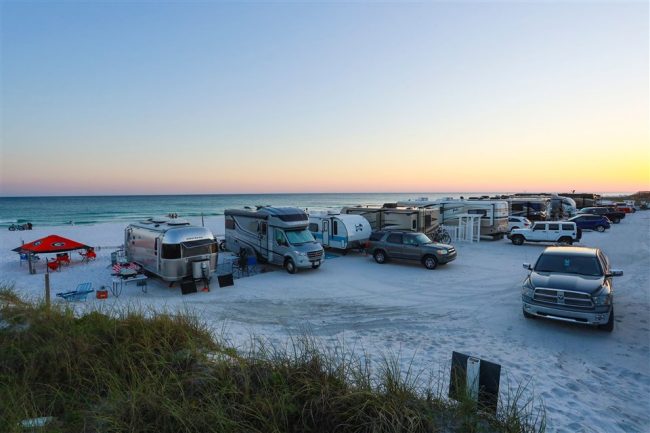 Camping on the Gulf